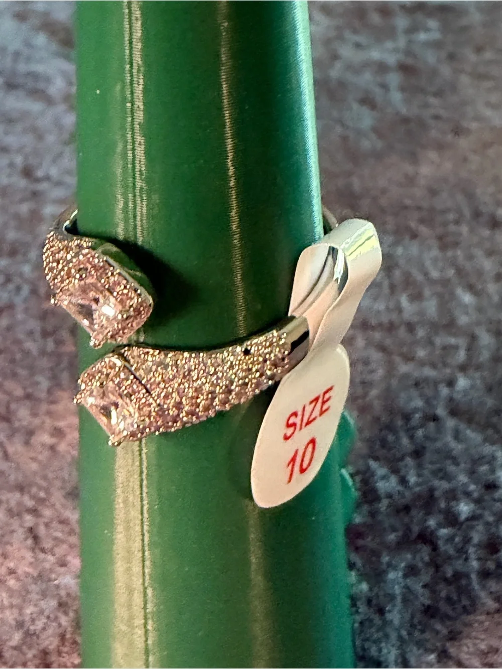 Cubic Zirconia Serpentine Ring